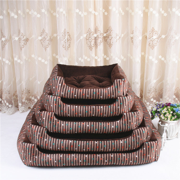 Deluxe Plush Pet Bed – Cozy Comfort for Cats & Dogs