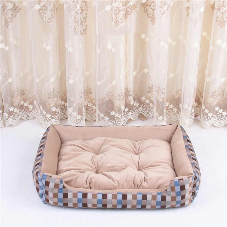 Deluxe Plush Pet Bed – Cozy Comfort for Cats & Dogs
