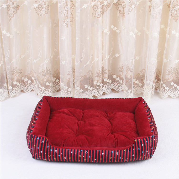 Deluxe Plush Pet Bed – Cozy Comfort for Cats & Dogs