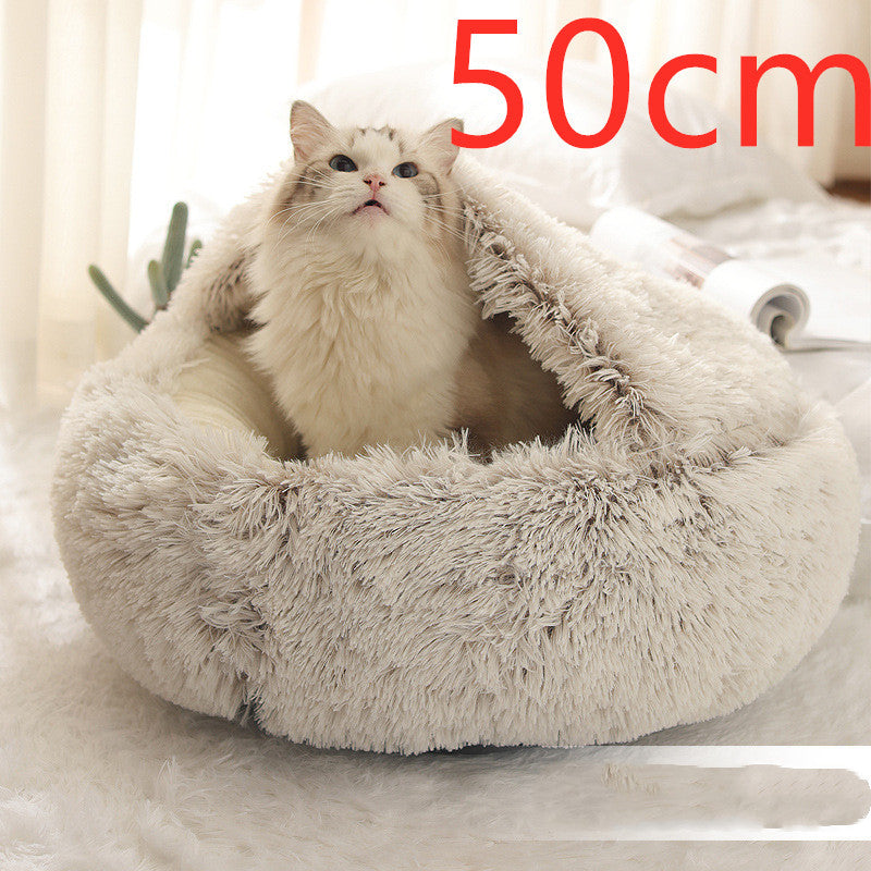 2 In 1 Dog And Cat Soft Plush Pet Bed