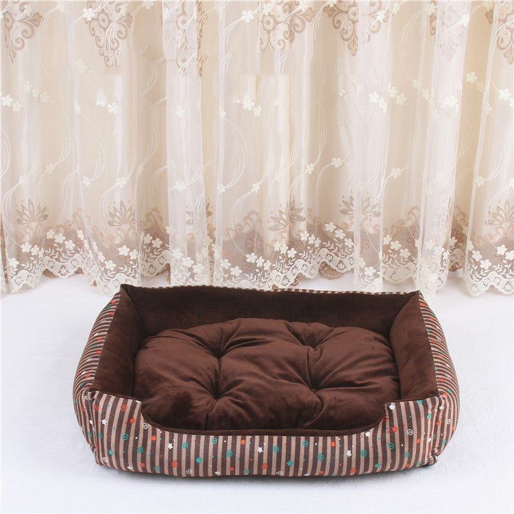 Deluxe Plush Pet Bed – Cozy Comfort for Cats & Dogs