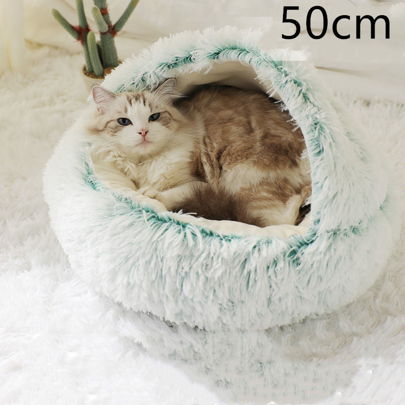 2 In 1 Dog And Cat Soft Plush Pet Bed