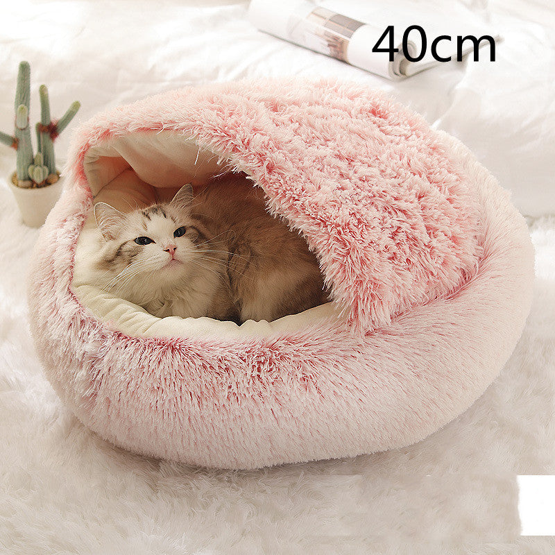 2 In 1 Dog And Cat Soft Plush Pet Bed
