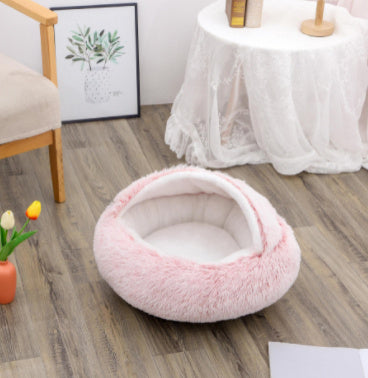 2 In 1 Dog And Cat Soft Plush Pet Bed