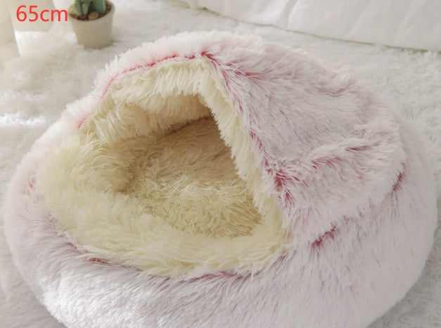 2 In 1 Dog And Cat Soft Plush Pet Bed