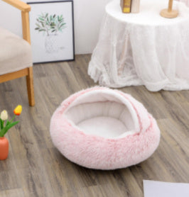 2 In 1 Dog And Cat Soft Plush Pet Bed