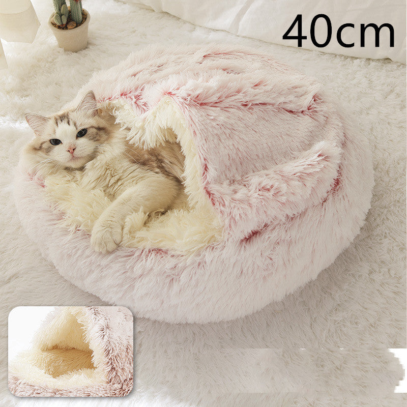 2 In 1 Dog And Cat Soft Plush Pet Bed