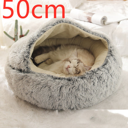 2 In 1 Dog And Cat Soft Plush Pet Bed