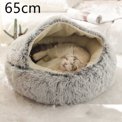 2 In 1 Dog And Cat Soft Plush Pet Bed